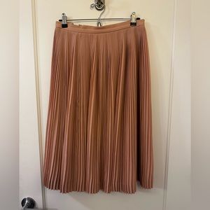 J.Crew Pleated Skirt Dusty Rose Midi Skirt Size 4